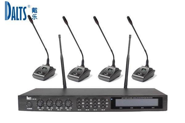 戴乐DW-430/DW-228一拖四会议无线鹅颈话筒