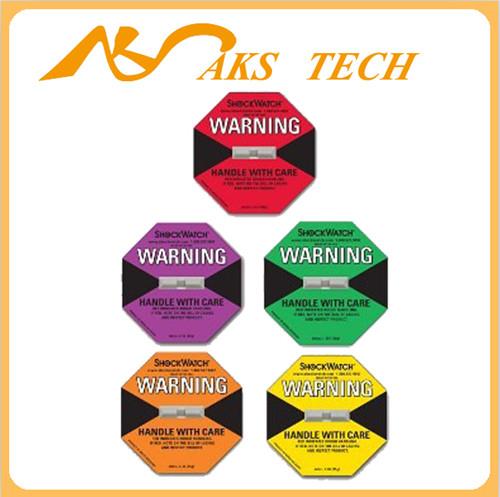 供应美国进口防震标签shockwatch25G-100G震动显示标签