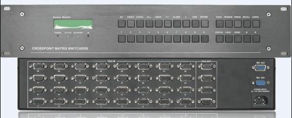 供应广州格芬VGA矩阵VGA16进16出矩阵 GF-VGA1616