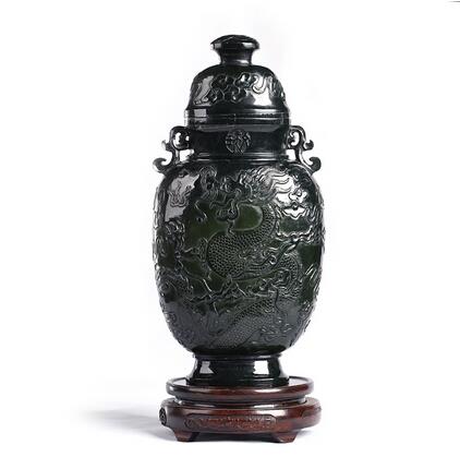 墨玉薄胎龙瓶,河南去哪里购买价格低的墨玉薄胎龙瓶