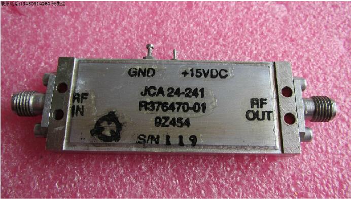  美国JCA JCA24-241 2-4GHz 30dB SMA 射频低噪声微波功率放大器 