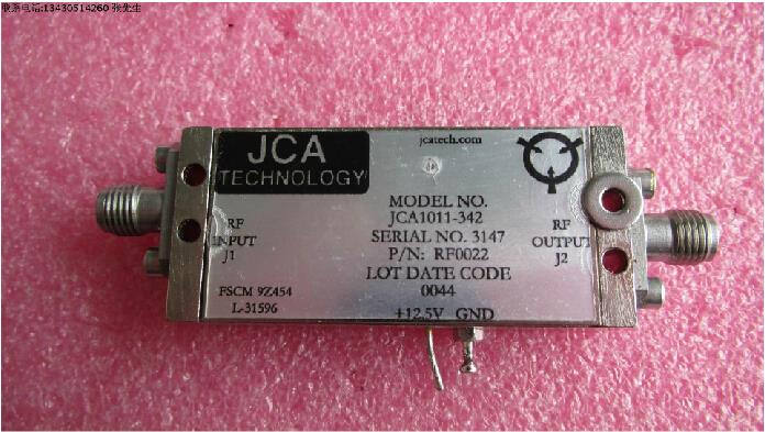 JCA JCA1011-342 6.5-12GHz 30dB SMA 低噪声微波功率放大器 射频