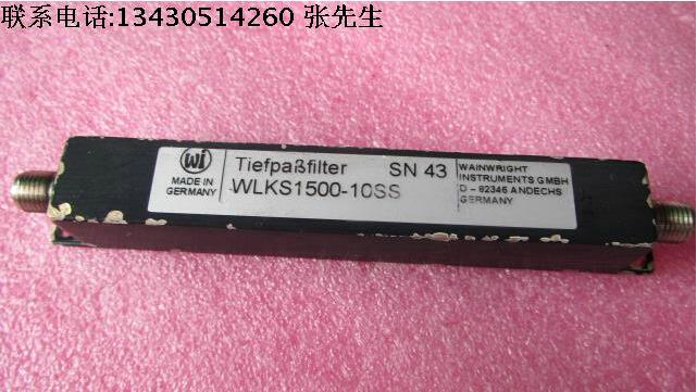 WI 进口 WLKS1500-10SS 1500MHz SMA RF 射频微波同轴低通滤波器 