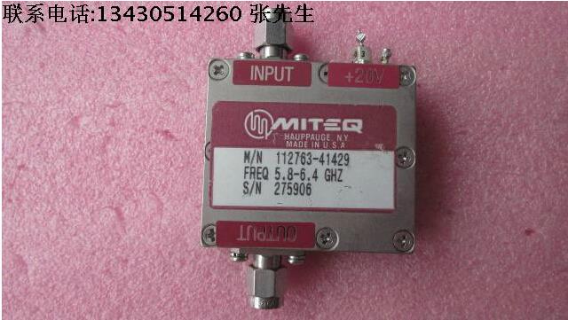 MITEQ 112763-41429 4.9-7GHz 20dB SMA低噪声微波功率放大器 
