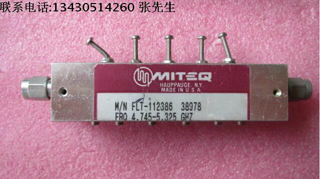 MITEQ FLT-112386-38978 4.745-5.325GHz SMA RF 同轴带通滤波器 