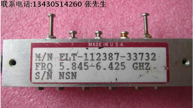 MITEQ FLT-112387-33732 5.845-6.425GHz SMA RF 同轴带通滤波器 