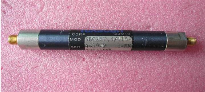 TEXSCAN 5BC267.5/113 267.5MHz SMA RF 射频微波同轴带通滤波器 