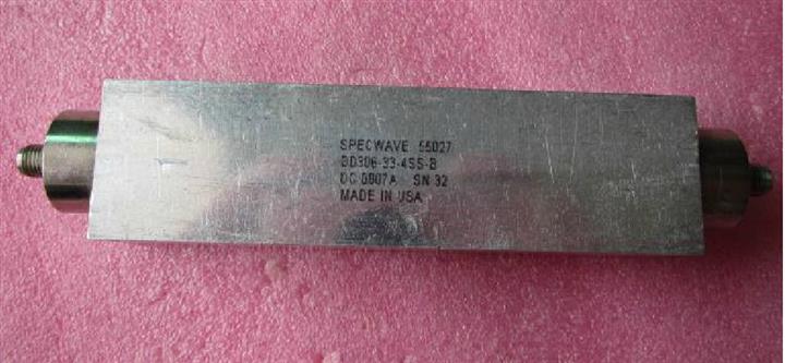 SPECWAVE BD306-33-4SS-B 306MHz SMA母 RF 射频 同轴带通滤波器 