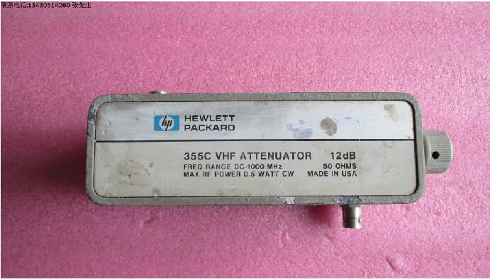 HP 355C DC-1GGHz BNC 12dB 1dB步进/可调/ 手调衰减器可变衰减器