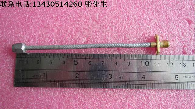 美国进口DC-18GHz SMA公-SMA母 12CM 射频 RF 高频 微波跳线电缆 