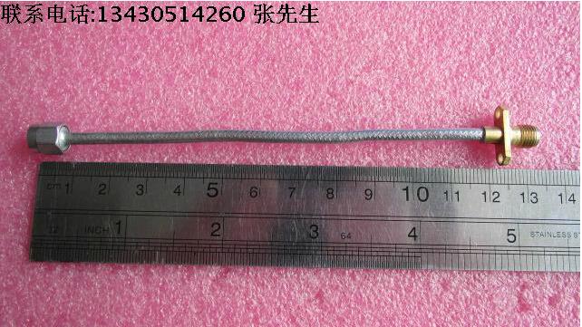  美国进口DC-18GHz SMA公-SMA母 13CM 半柔性 RF射频微波跳线电缆