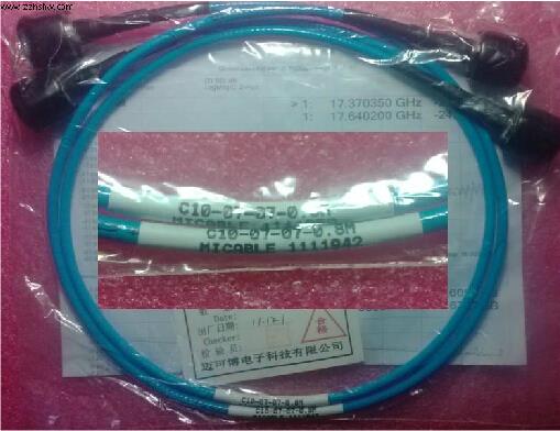 MICABLE 18GHz N M-N M A02-07-07-0.8M 射频微波同轴测试电缆
