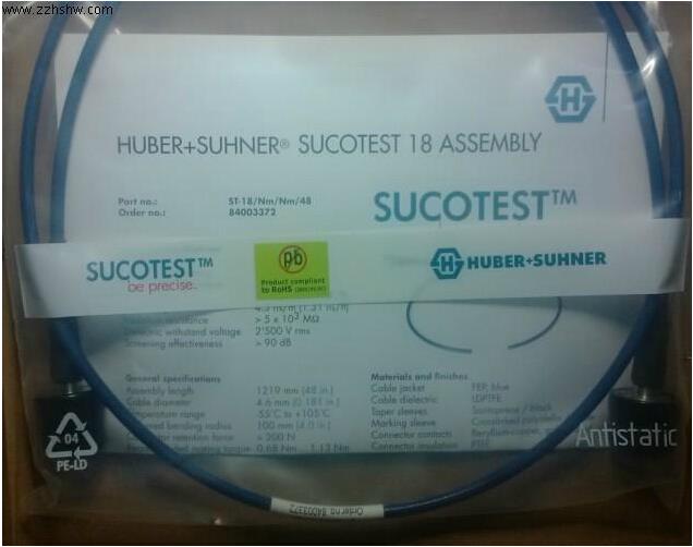 HUBER+SUHNER  84003372 ST18/Nm/Nm/48in 射频同轴测试电缆