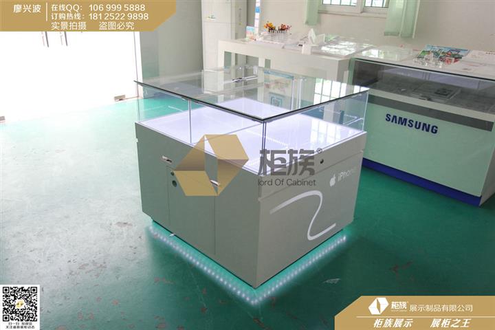 供应双面连体苹果手机展示柜　手机展柜台厂家批发