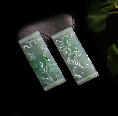 牵牛花翡翠对牌