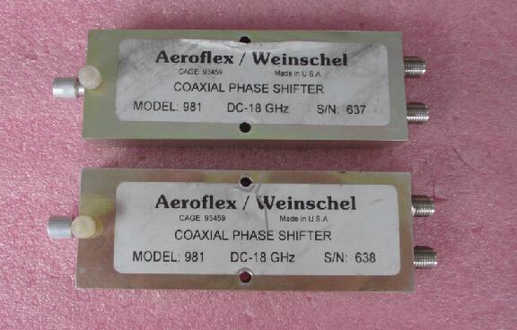  Aeroflex/Weinschel 981 DC-18GHz 1350度射频微波可变移相器