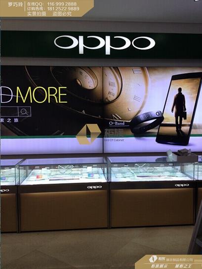供应安阳oppo木纹手机柜批发,oppo手机柜台价格