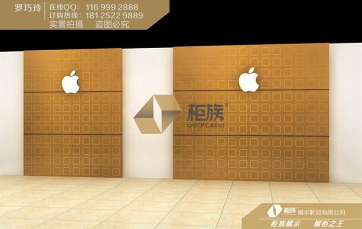 供应深圳苹果专卖店形象墙定做,苹果6形象墙效果图