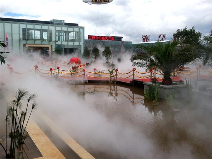 重工业工厂喷雾加湿除尘除烟冷雾设备
