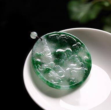 翡翠福龙如意挂件
