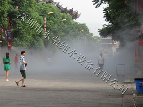 游乐园咖啡厅喷雾降温工程