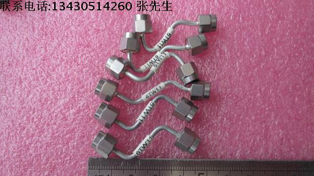  瑞士进口 DC-26.5GHz SMA公-SMA公 4.5CM左右同轴半钢电缆跳线 