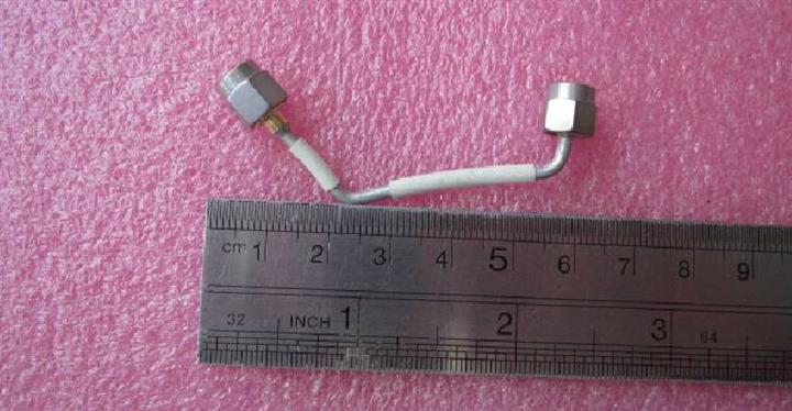 瑞士原装进口 DC-26.5GHz SMA公-SMA公 6CM左右 同轴半钢电缆跳线