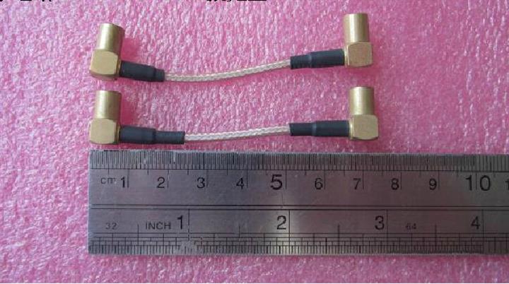  美国进口 7.5cm SMB公直角-SMB公直角 射频微波同轴电缆跳线 