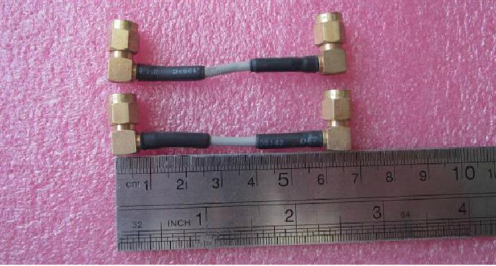 美国进口 DC-6GHz 13cm SMA公直角-SMA公 射频微波同轴电缆跳线 