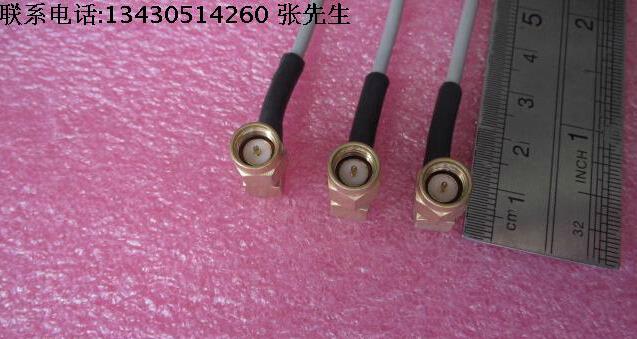 美国进口 DC-6GHz 12cm SMA公直角-SMA公 射频微波同轴电缆跳线