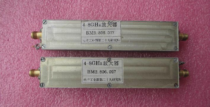  研究所产 4-8GHz 30dB 低噪声微波功率放大器