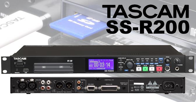 供应TASCAM SS-R200C 硬盘播放器 固态存储器录音机 tascam录音机