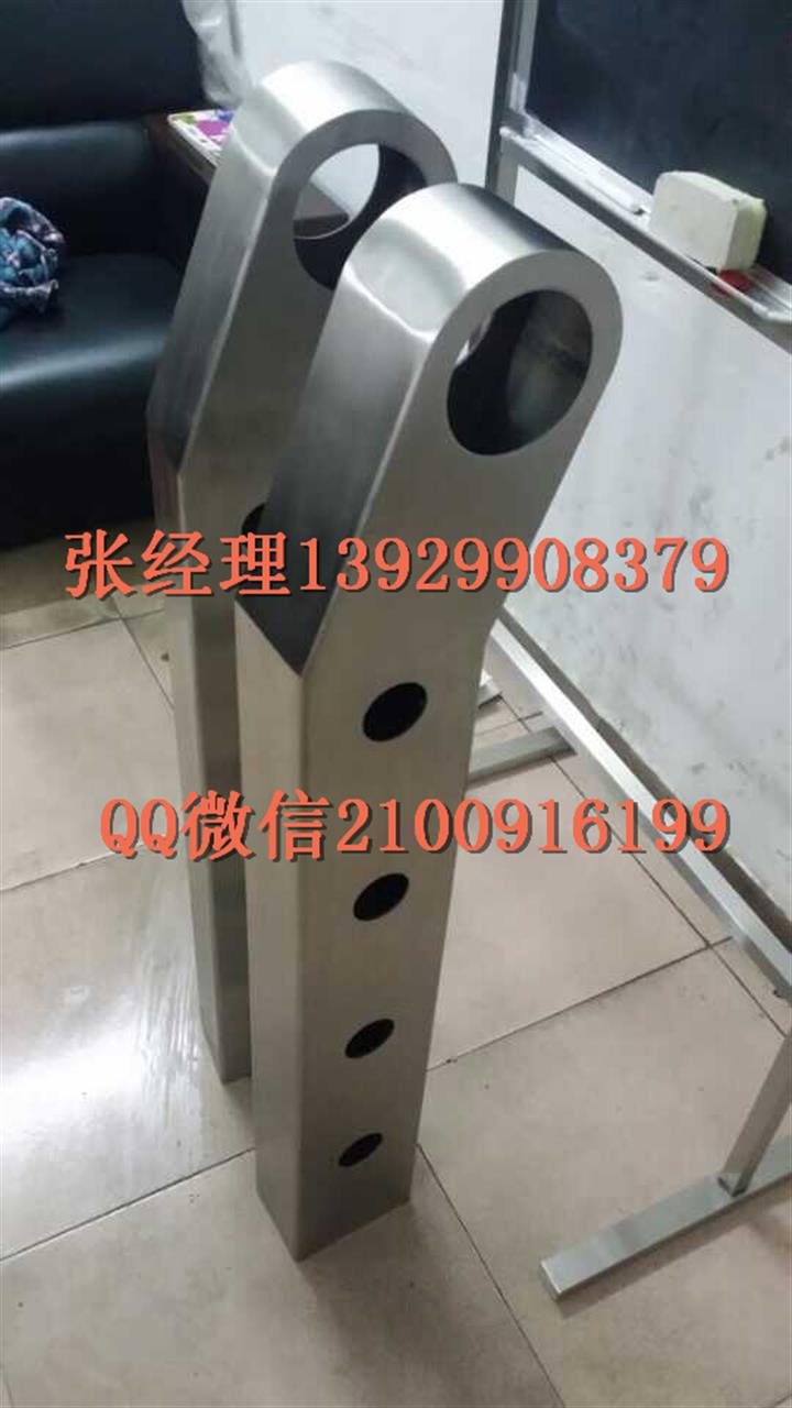 304不锈钢实心钢板立柱 工程专用空心管 扁管立柱厂家