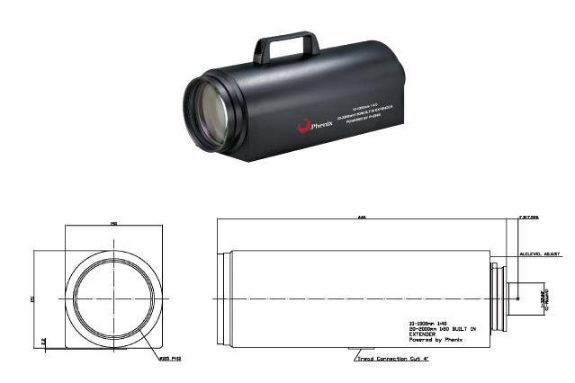 供应凤凰10-1000mm电动变焦镜头，PMH100Z10A40PIR