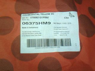 供应汽巴颜料 固美透黄 3G 巴斯夫颜料