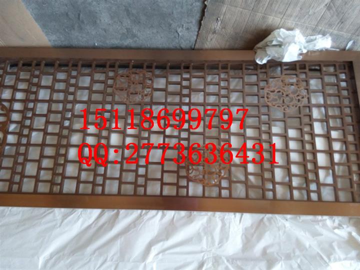 供应黑龙江酒店大厅不锈钢装饰仿古铜镂空花格