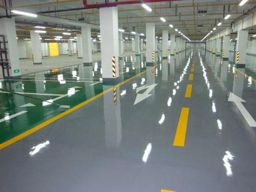 江津车库地坪工程,停车场地面漆施工