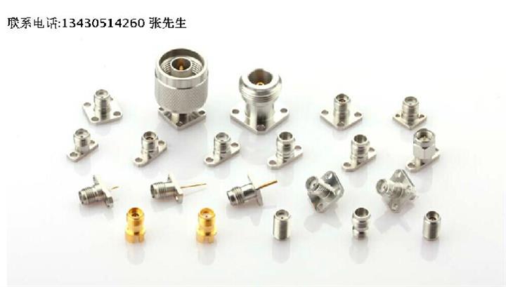1.85mm DC-65GHz 不锈钢射频微波同轴法兰盘连接器
