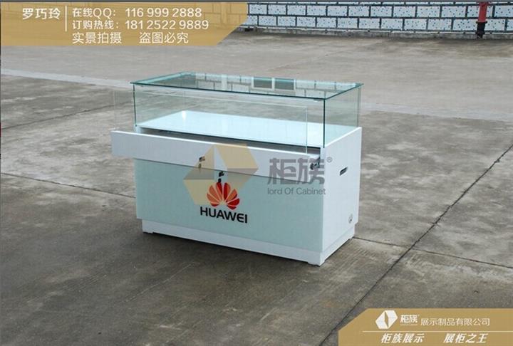 江西全新款靠墙抽拉式华为手机柜台生产厂家